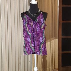 Vibrant Purple Spaghetti Strap Top